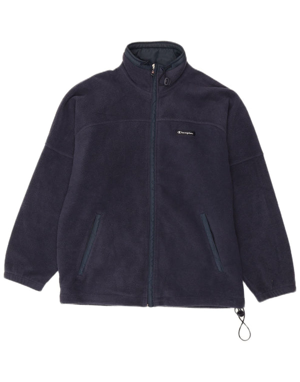 Champion Chaqueta polar para hombre UK 38 Medium Azul marino Poliéster