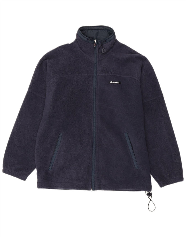 Champion Chaqueta polar para hombre UK 38 Medium Azul marino Poliéster