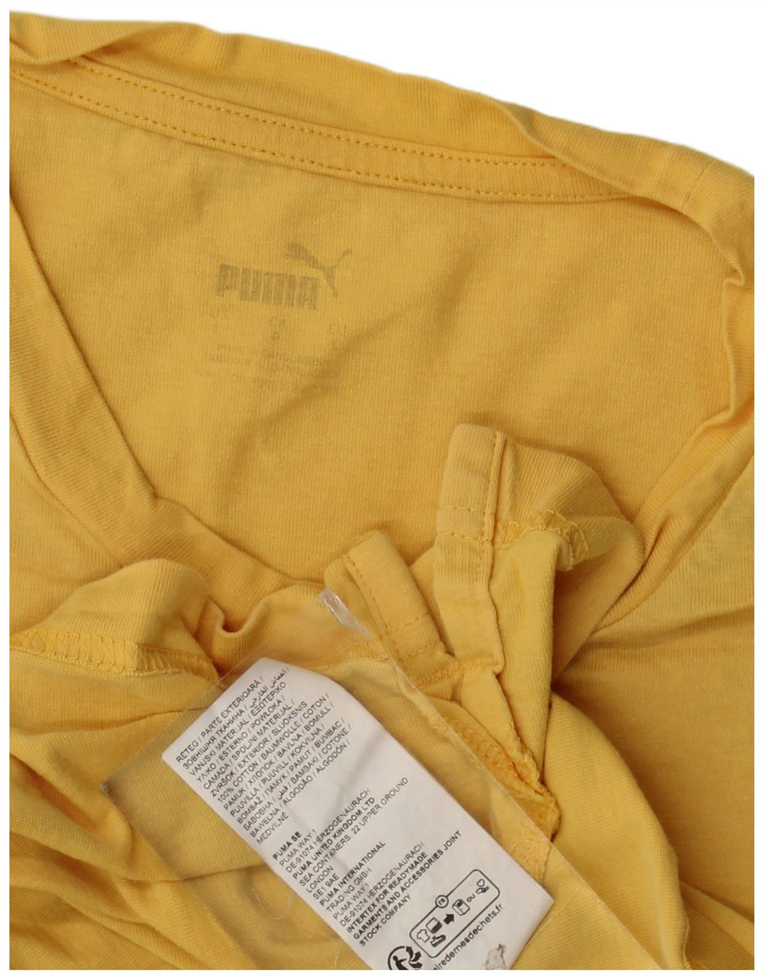 Puma - Camiseta gráfica para hombre, talla grande, algodón amarillo