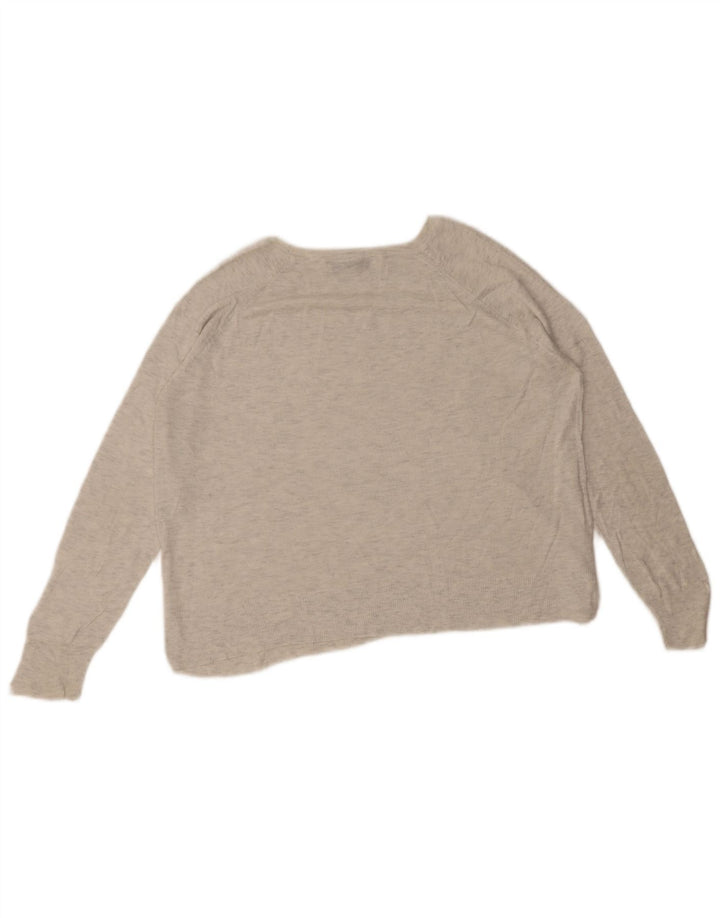 Zara - Jersey con cuello barco para mujer, talla 40, color gris medio