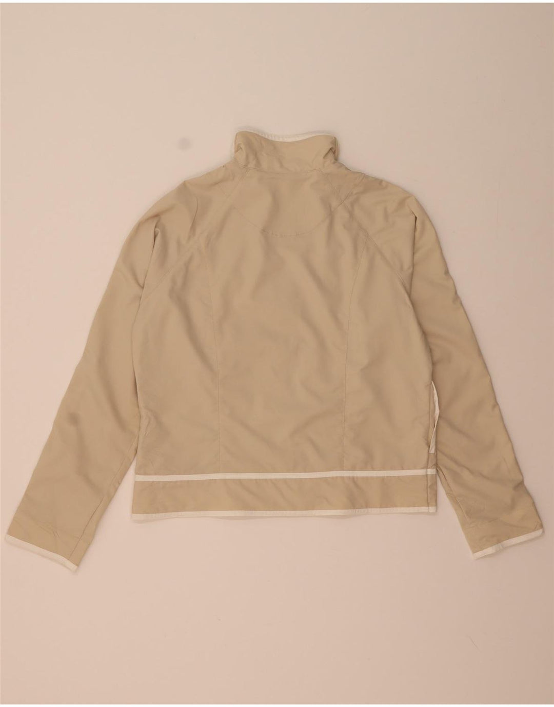 Nike - Chaqueta de chándal para mujer, talla 12/14, tamaño grande, poliéster beige