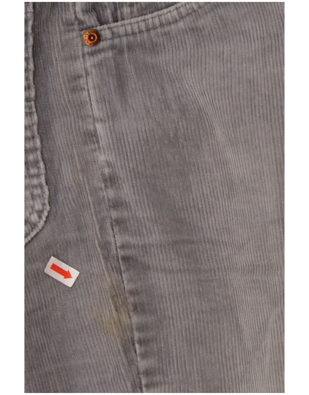 RIFLE Pantalón recto de pana para hombre W28 L28 Algodón azul
