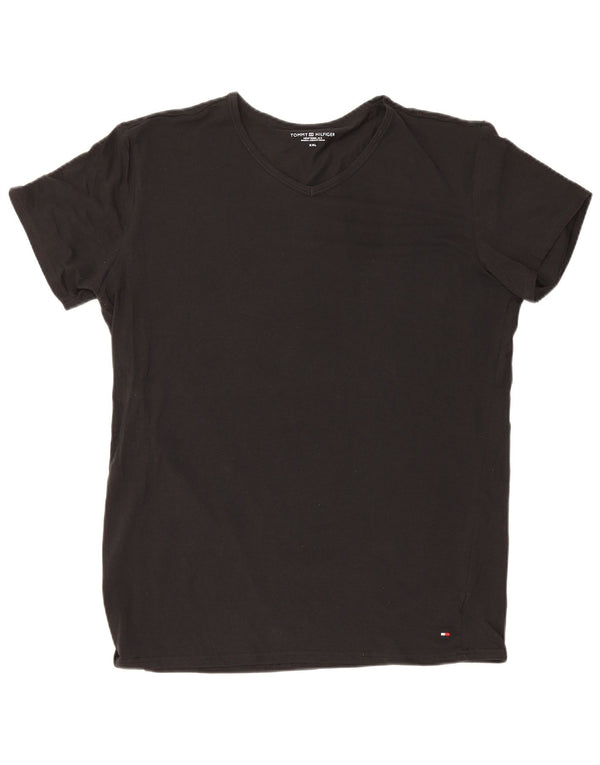 Tommy Hilfiger Camiseta para hombre Top 2XL Algodón negro
