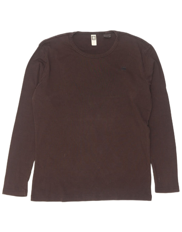 G-Star Hombre Top Manga Larga XL Algodón Negro