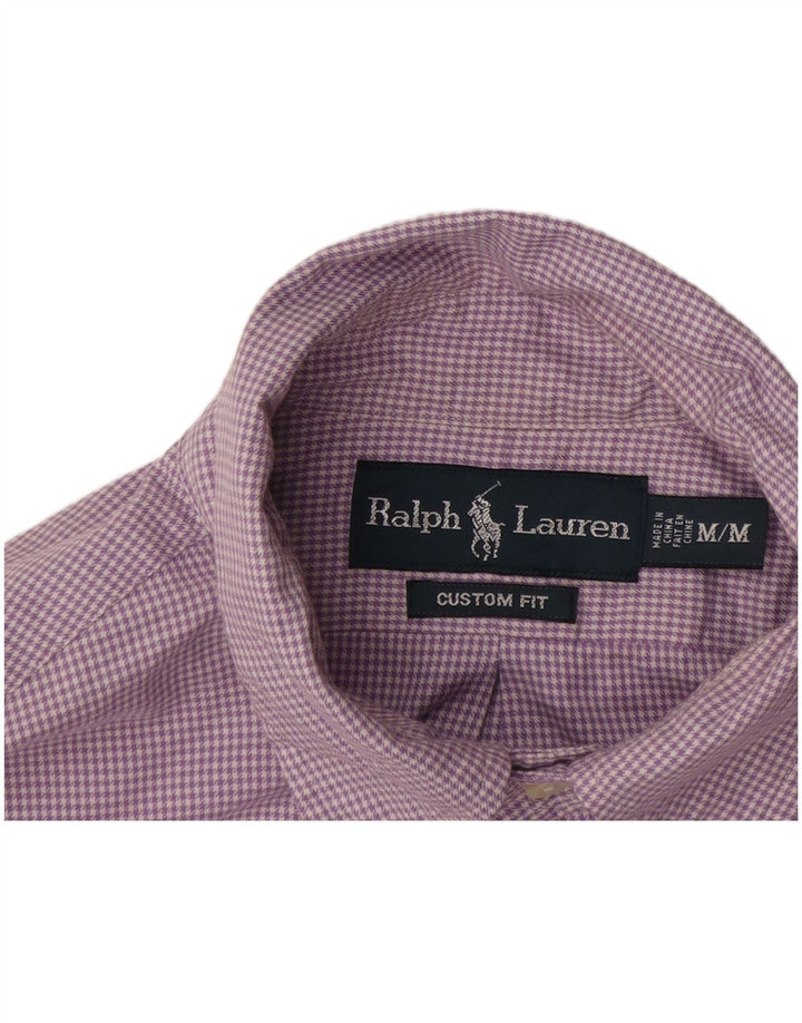 Ralph Lauren - Camisa de ajuste personalizado para hombre, algodón de pata de gallo, color morado medio