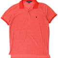 Asociación de Polo de EE. UU. Camisa Hombre Poliéster Moteado Rojo Mediano