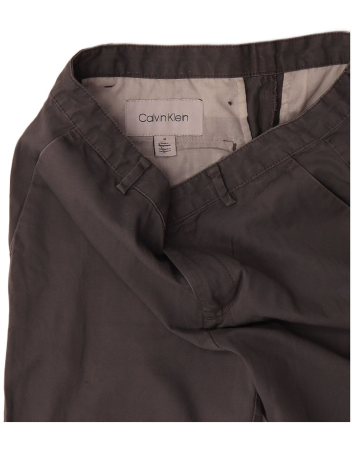 CALVIN KLEIN Pantalones cortos chinos para hombre W30 Algodón gris medio
