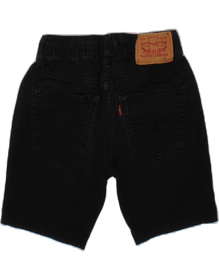 LEVI'S Boys Denim Shorts 3-4 Years Small W20 Black Cotton Vintage Levi's and Second-Hand Levi's from Messina Hembry 