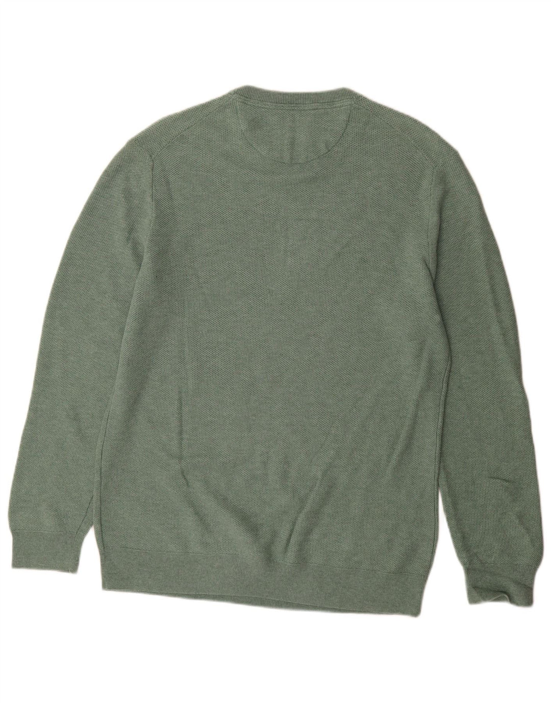 Jersey con cuello redondo para hombre de White Stuff en algodón verde medio