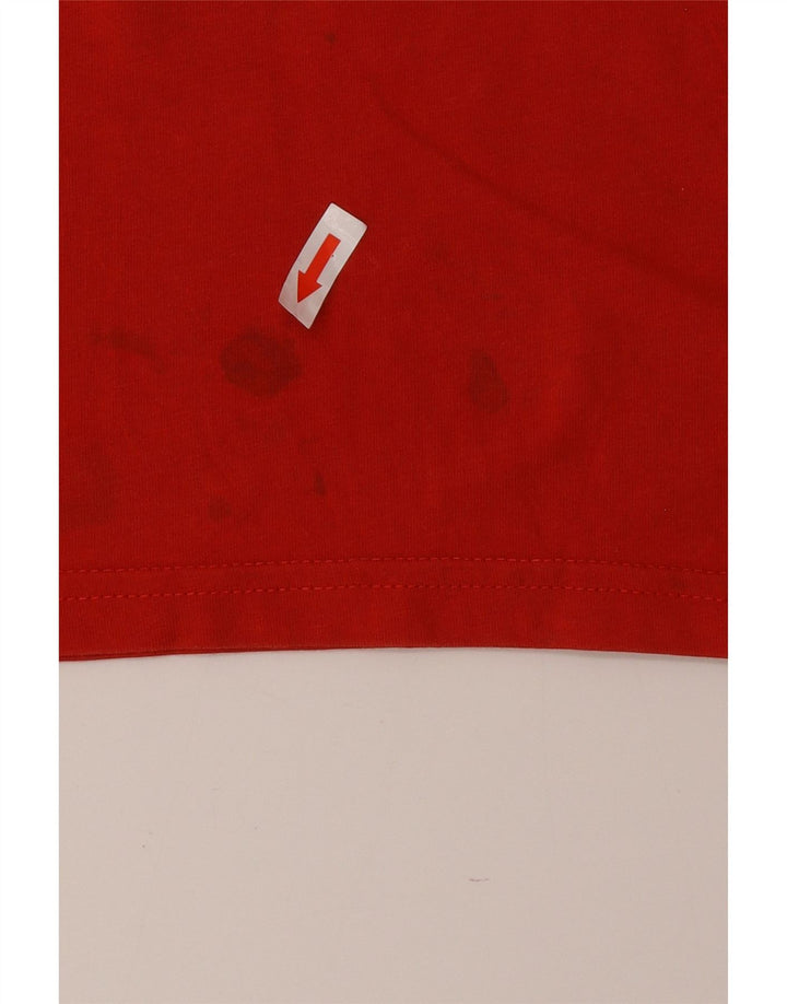 Puma - Camiseta gráfica para hombre, talla grande, algodón rojo