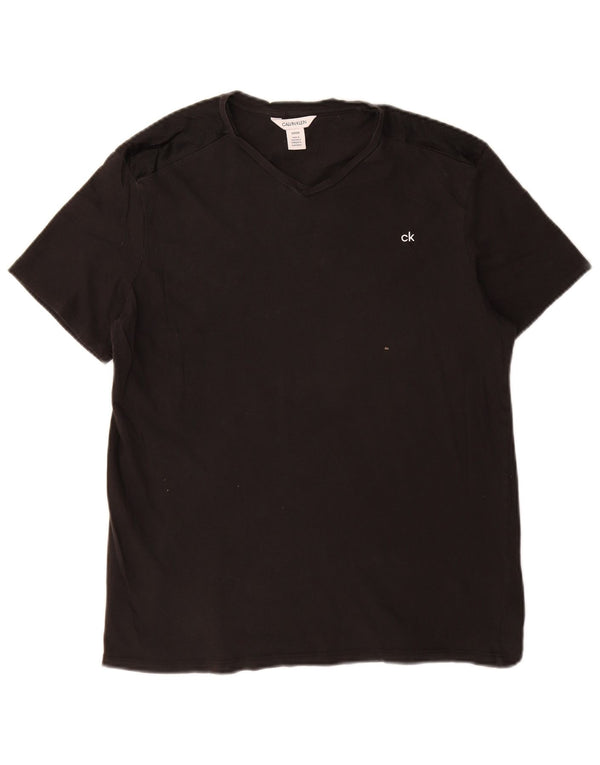 CALVIN KLEIN Camiseta gráfica para hombre Top Small Black Cotton