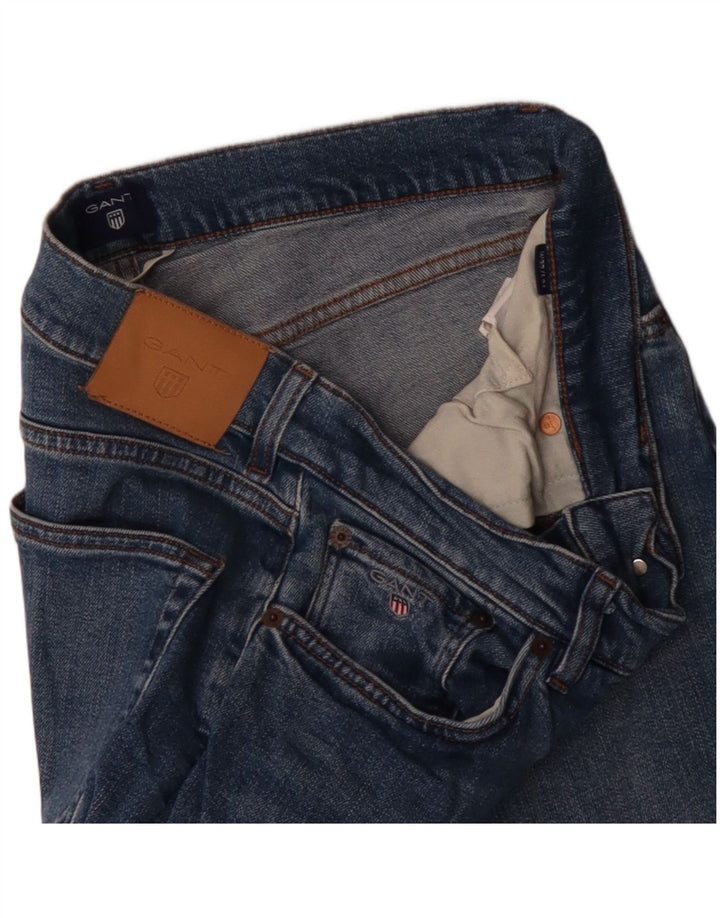 GANT Vaqueros Rectos Mujer W32 L29 Azul Algodón