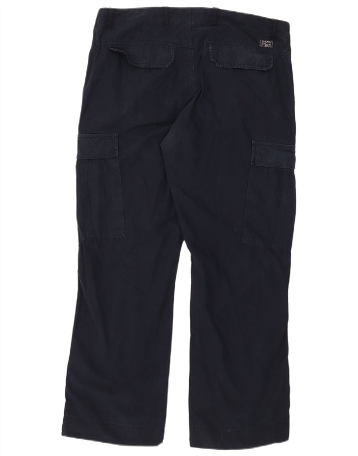 Woolrich Pantalón Cargo Recto Para Hombre W34 L27 Azul Marino