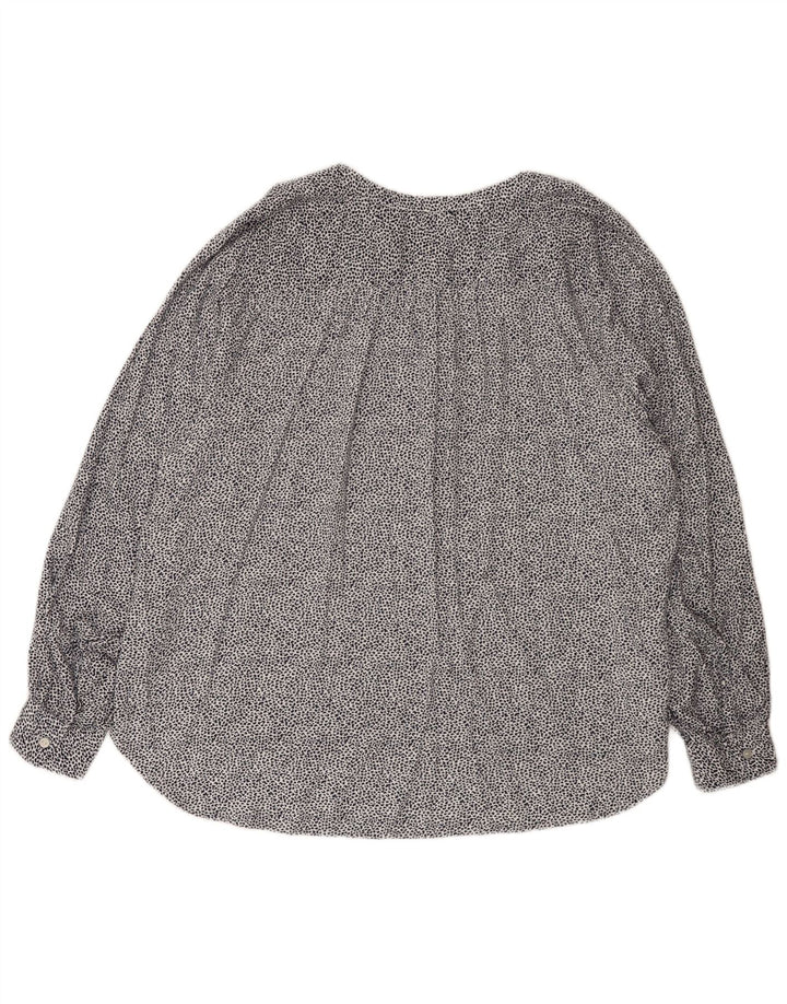 Marks & Spencer Blusa tipo jersey para mujer UK 20 2XL Blanco Estampado animal