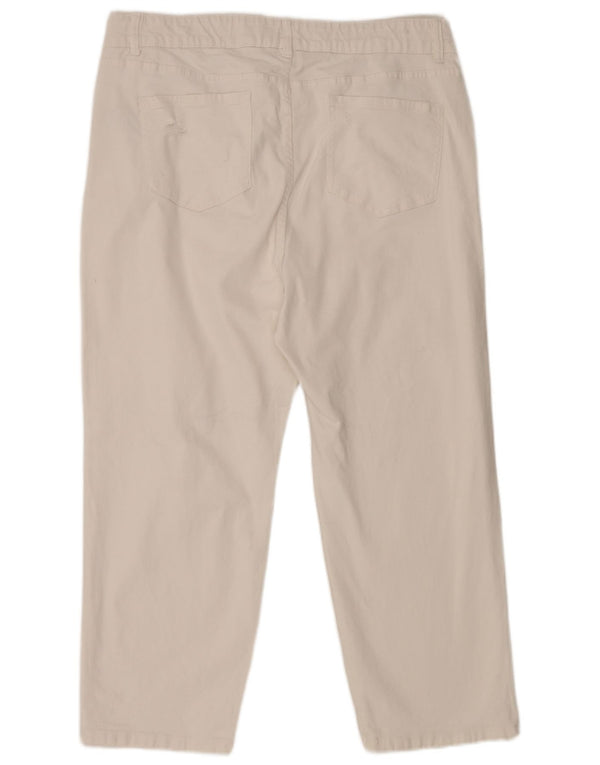 Marks & Spencer Vaqueros recortados autógrafos para mujer UK 20 2XL W40 L25 Blanco