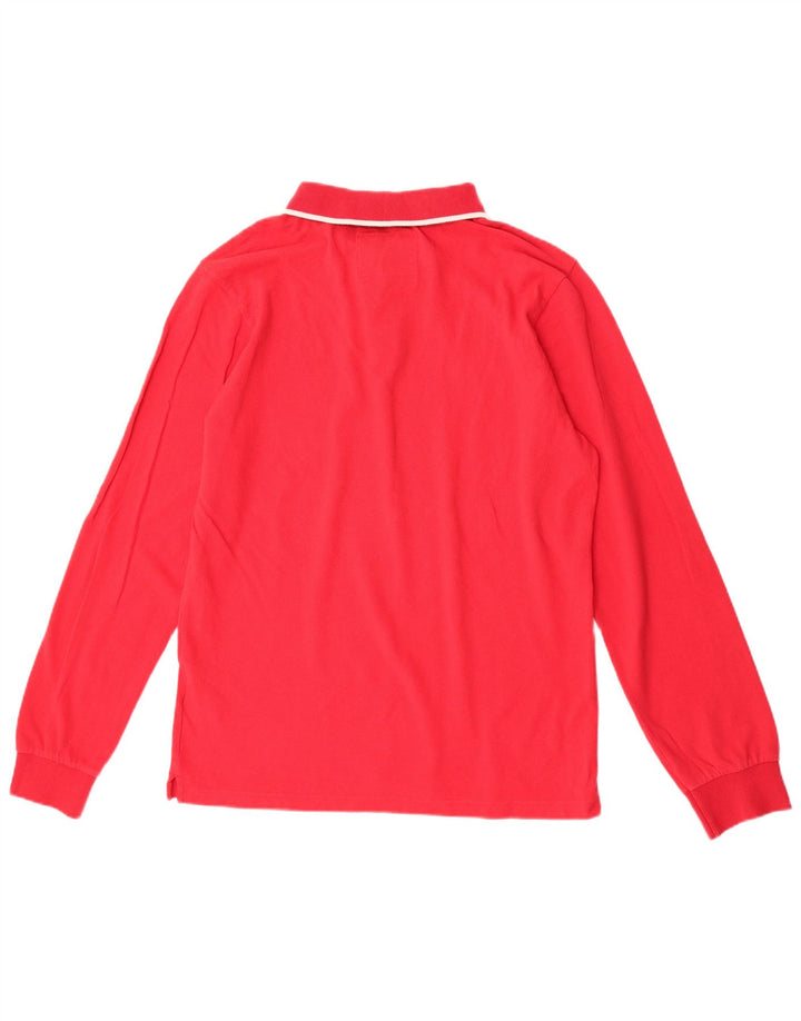 Camiseta Polo de Manga Larga para Hombre North Sails Grande Roja de Algodón