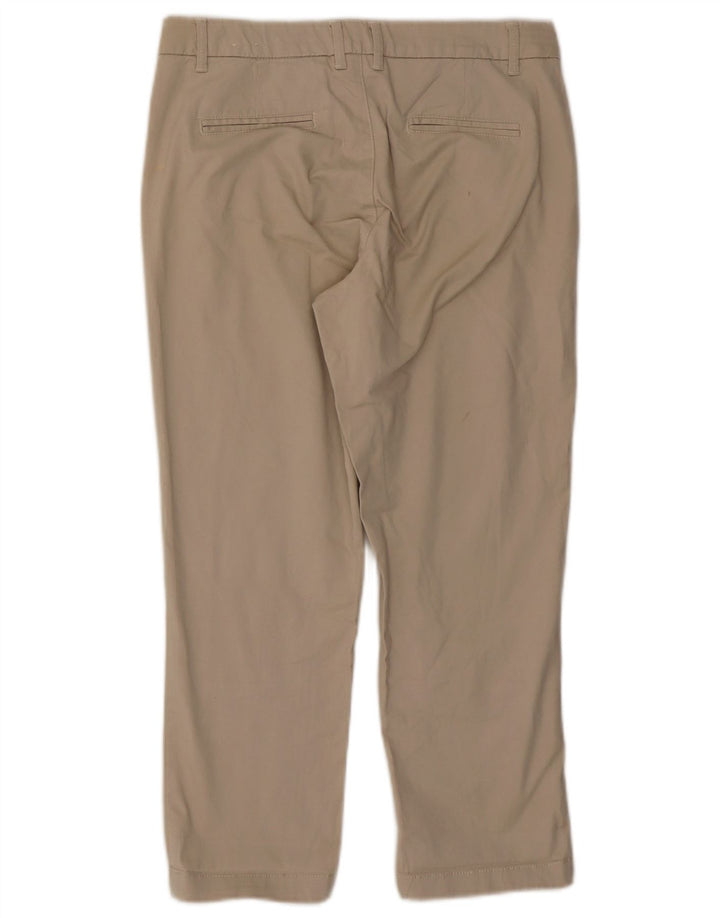 FAT FACE Pantalones cortos rectos para mujer UK 8 Small W30 L23 Algodón beige