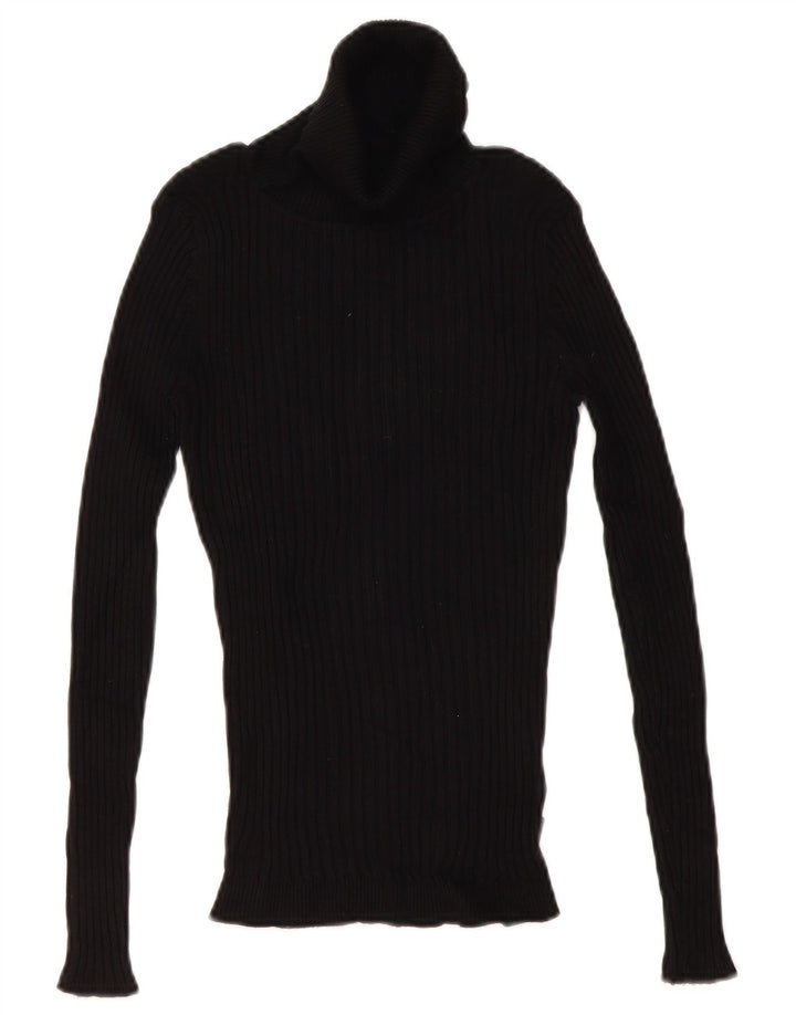 Musto Jersey con cuello vuelto para mujer UK 12 Medium Black Viscosa