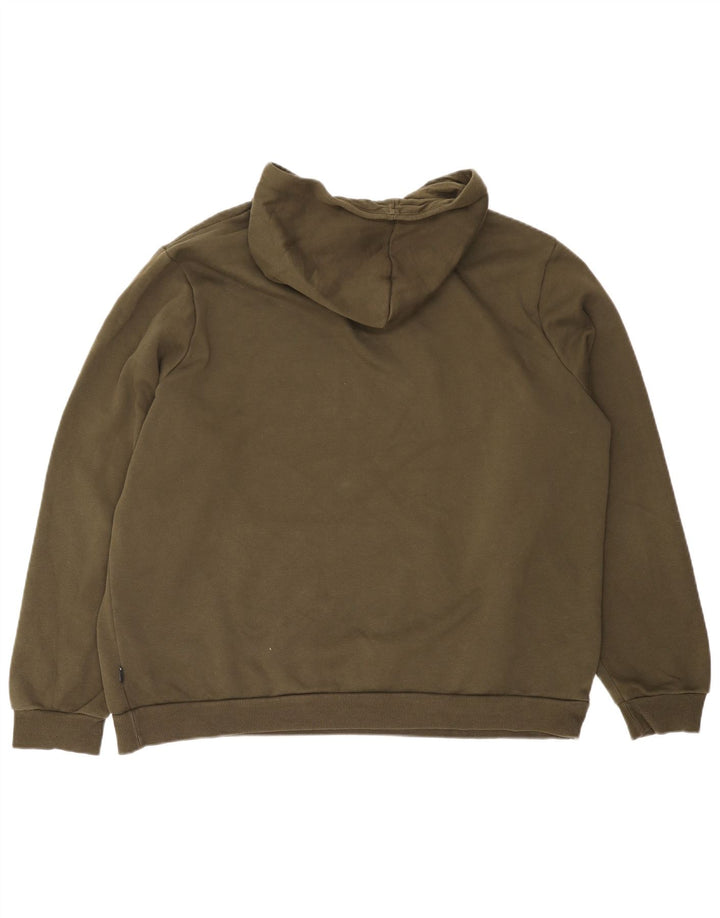 PUMA Jersey con capucha gráfica para hombre 2XL Algodón caqui