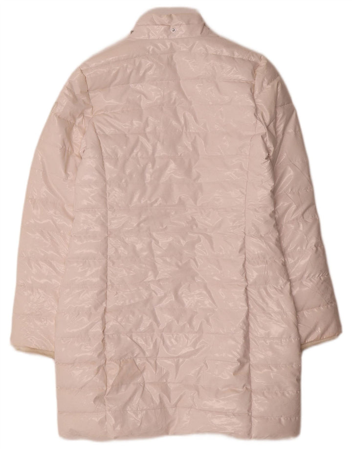 Guess Abrigo acolchado gráfico para niña 11-12 años Poliéster blanco