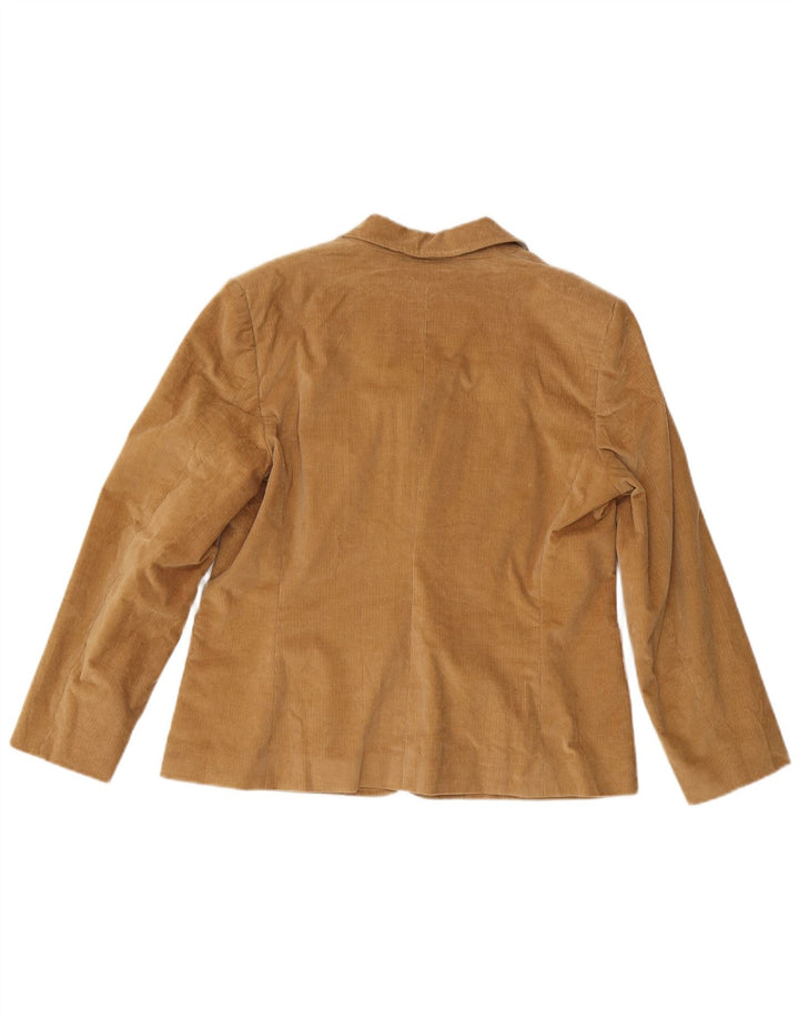 Burberry Chaqueta tipo blazer de pana con 3 botones para mujer IT 46 Algodón marrón grande