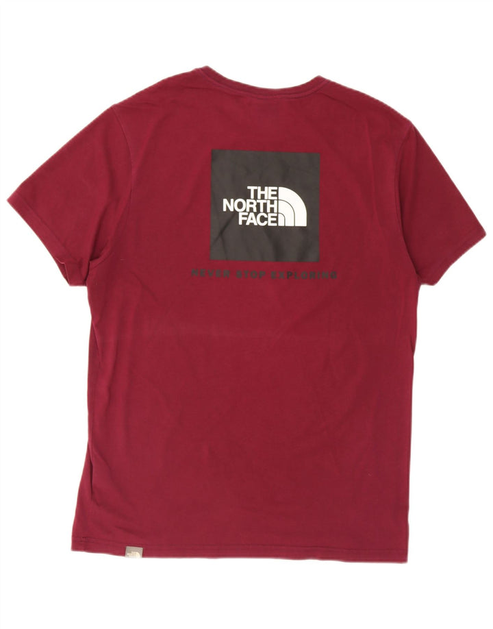 The North Face Camiseta gráfica para hombre Top Medium Borgoña Algodón