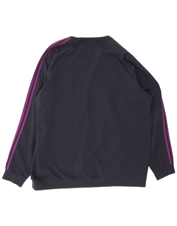 Adidas Mens Munster Rugby Graphic Sudadera Jumper 3XL Azul Marino Algodón