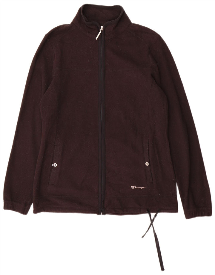 Champion Chaqueta Polar Mujer UK 40 Mediano Poliéster Negro