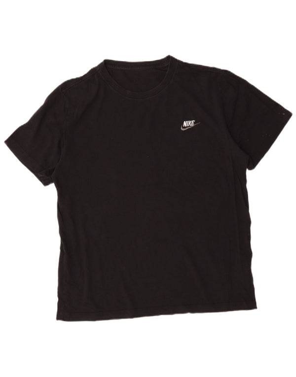 Nike - Camiseta para hombre, talla grande, color negro, algodón