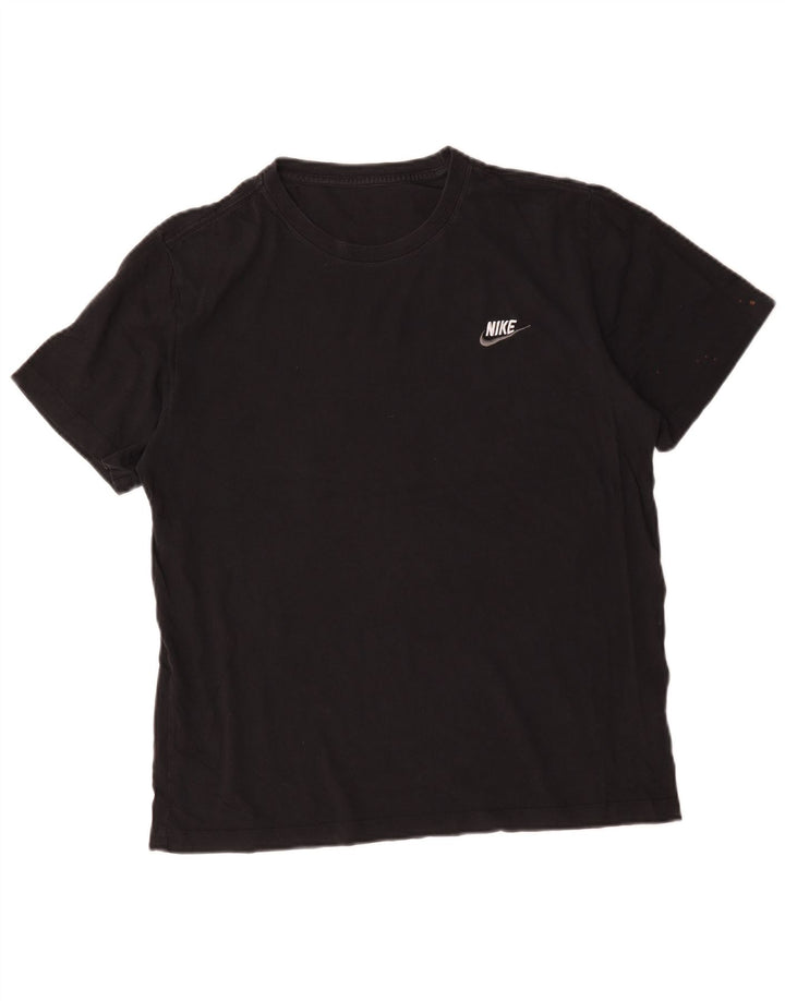 Nike - Camiseta para hombre, talla grande, color negro, algodón