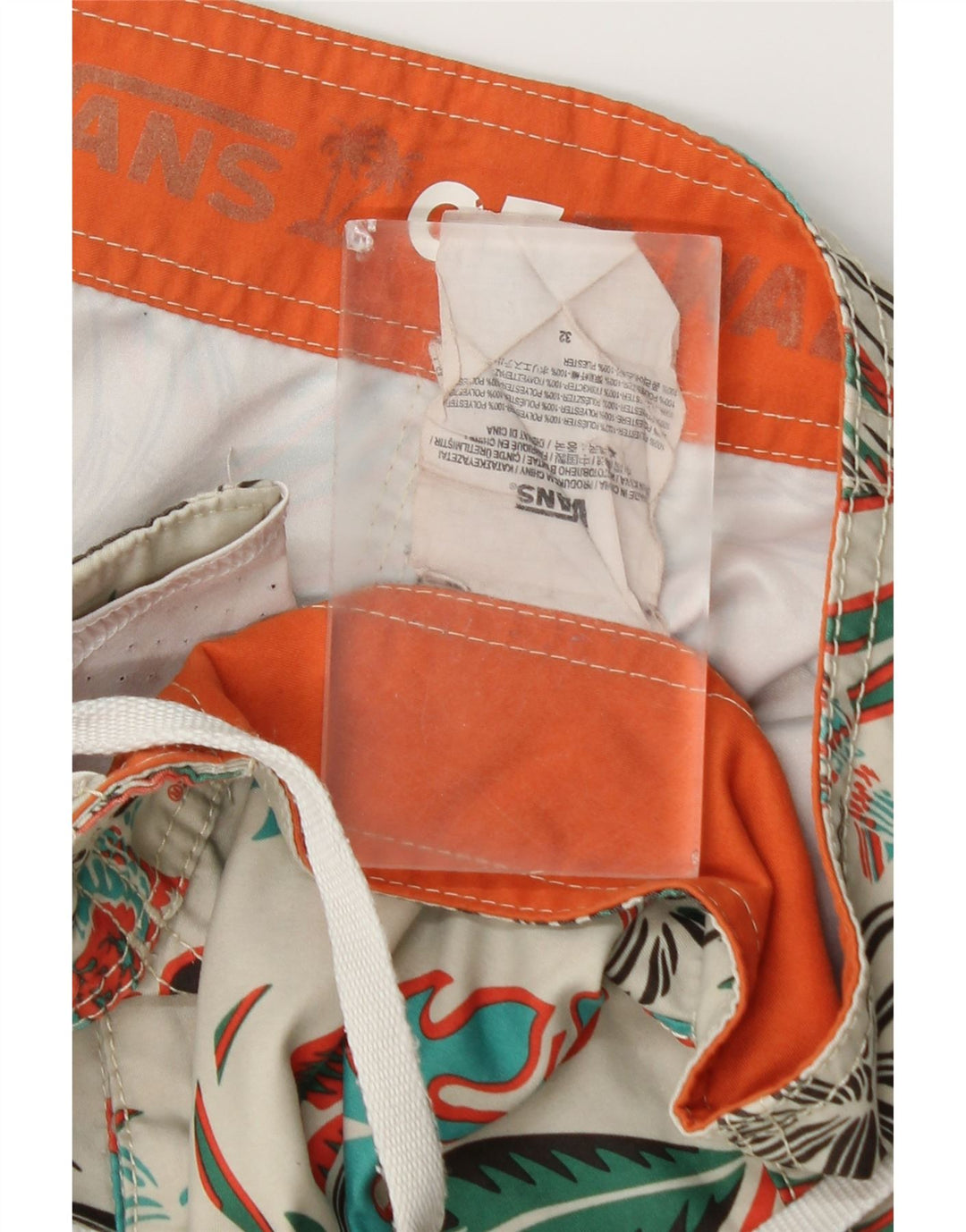 Bañador Vans Hombre Mediano Blanco Floral Poliéster