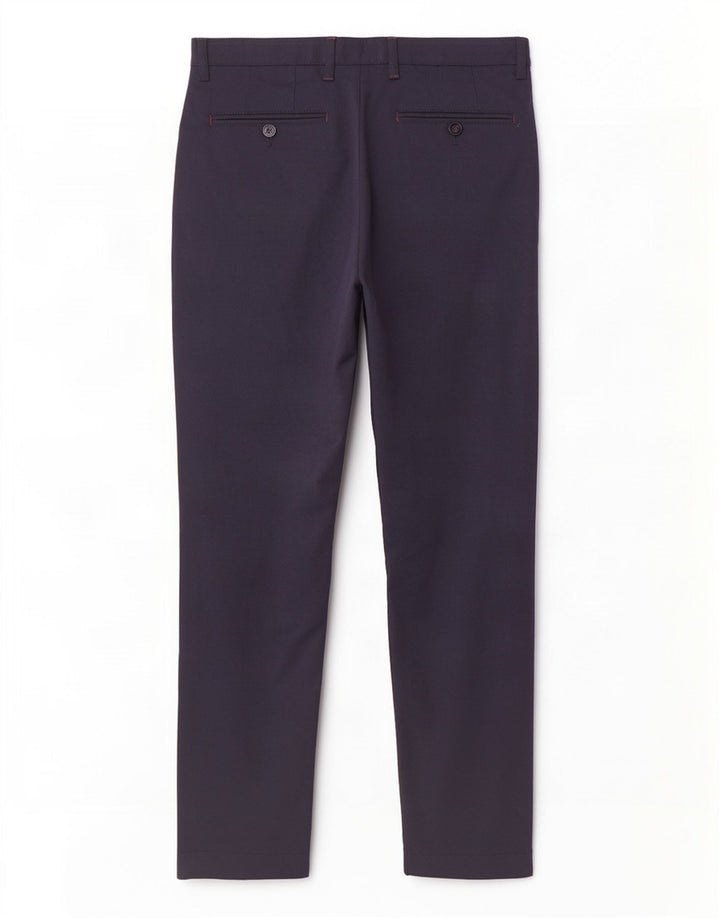 Pantalones de traje rectos para hombre de Ted Baker W32 L30 Poliéster azul marino