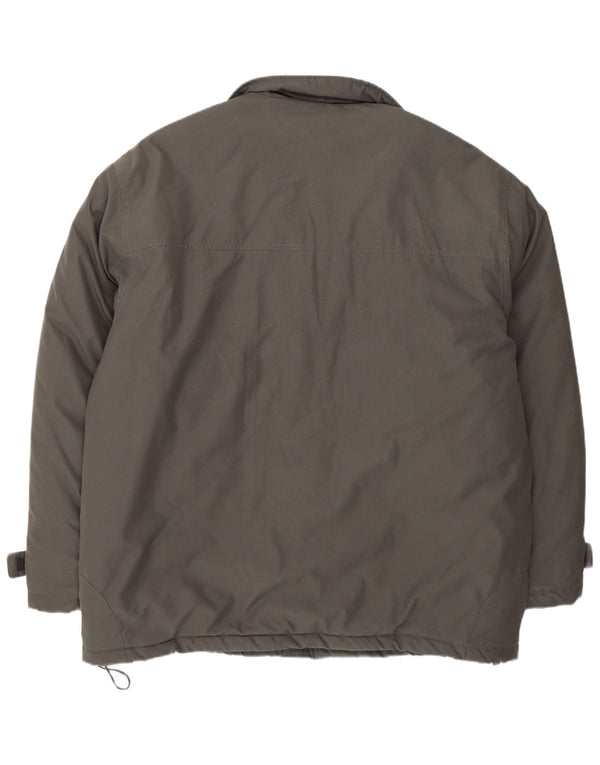 Kappa Chaqueta Cortavientos Hombre UK 42 XL Caqui Poliamida
