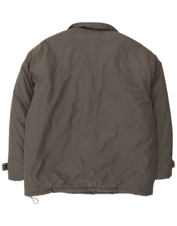 Kappa Chaqueta Cortavientos Hombre UK 42 XL Caqui Poliamida