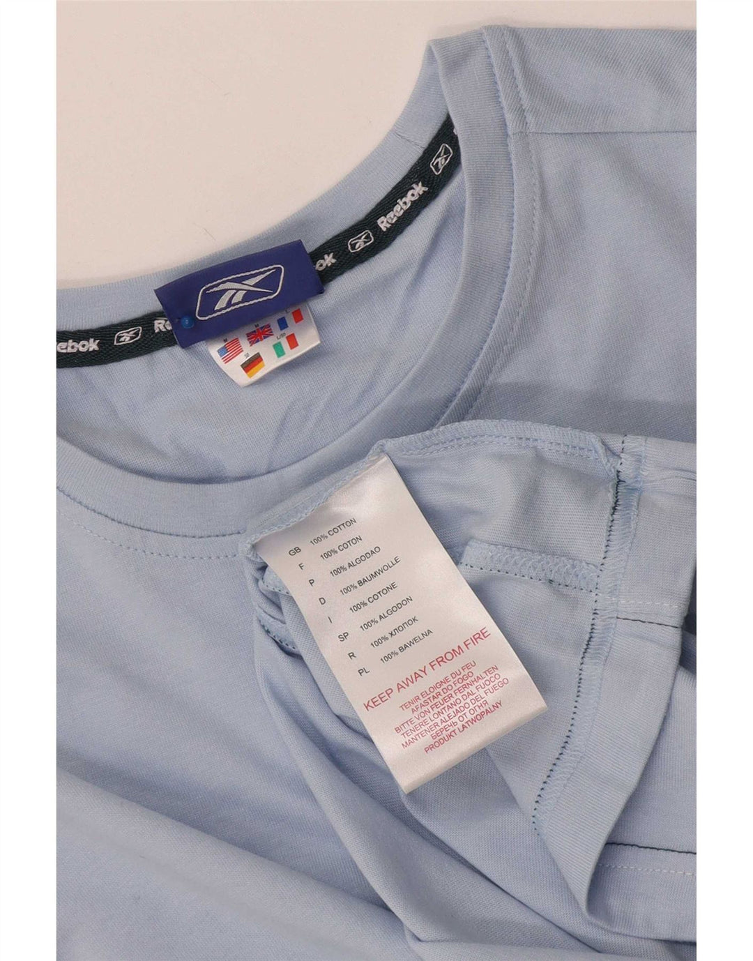 Reebok Hombre Chaleco Top Algodón Azul Medio