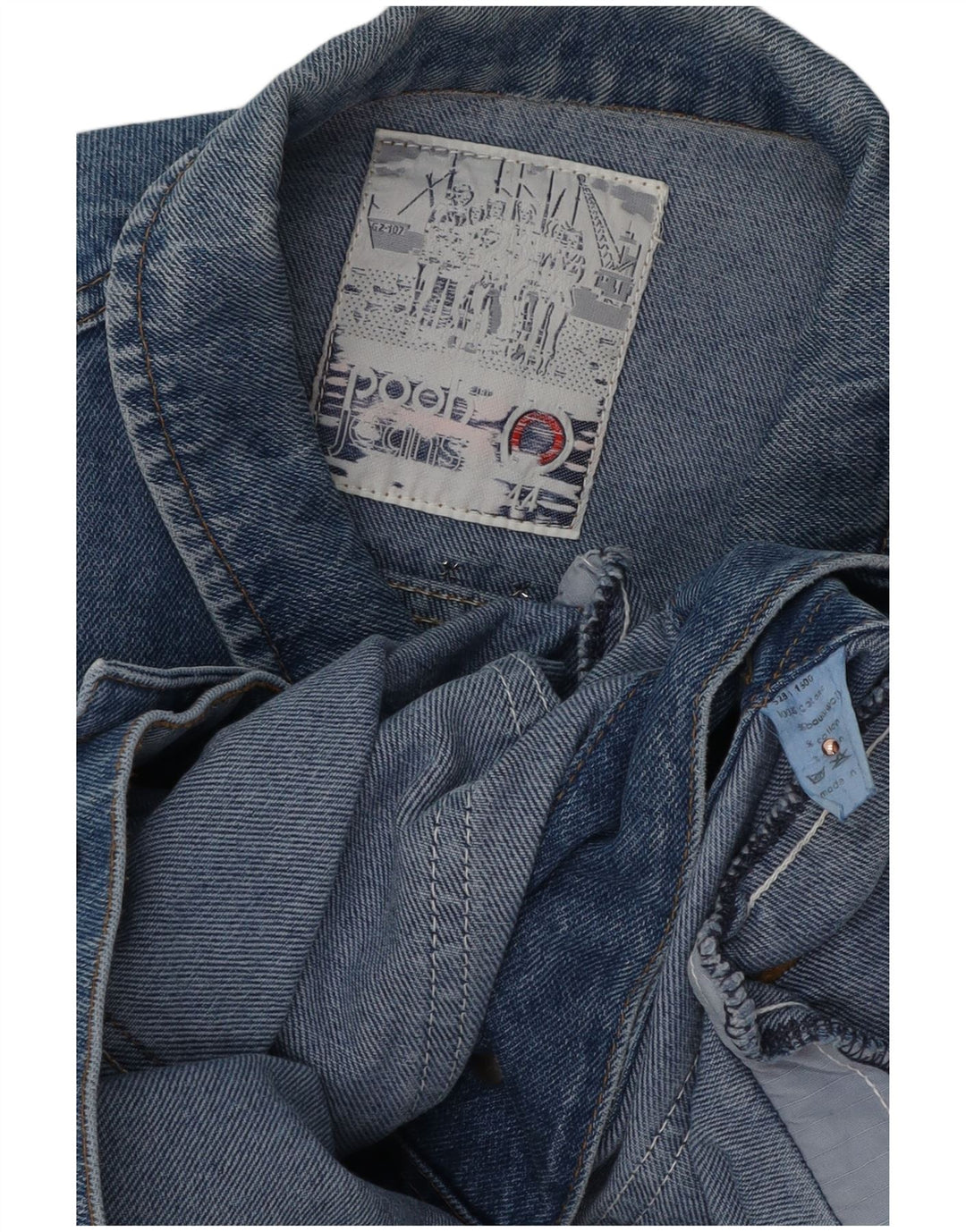 Pooh Chaqueta Vaquera Mujer EU 44 XL Algodón Azul