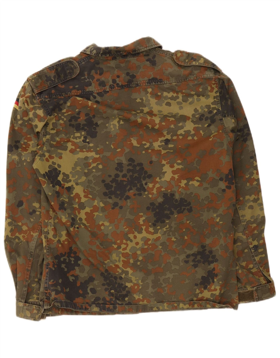 Vintage hombres chaqueta militar Reino Unido 38 camuflaje caqui medio