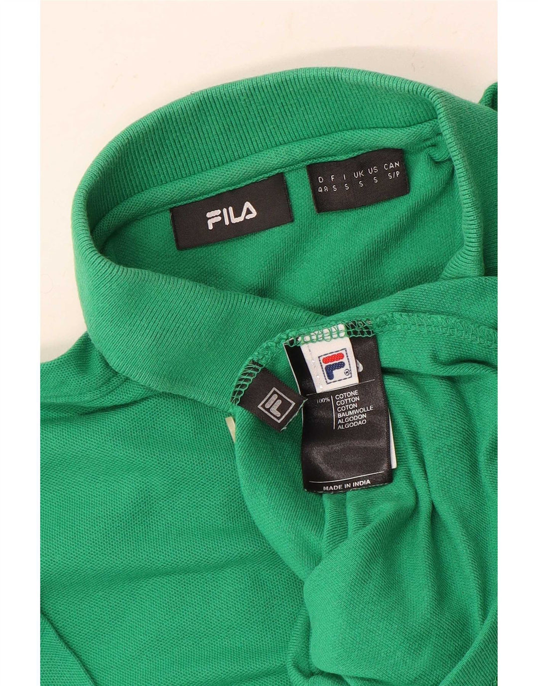 Polo Fila Hombre Pequeño Algodón Verde