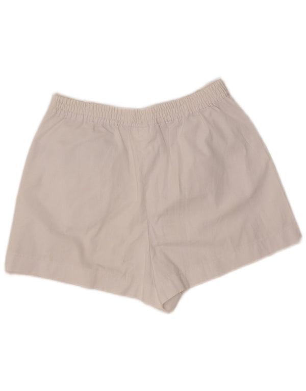 Sergio Tacchini Pantalones cortos deportivos para mujer EU 40 Medium W27 Deportes de poliéster blanco