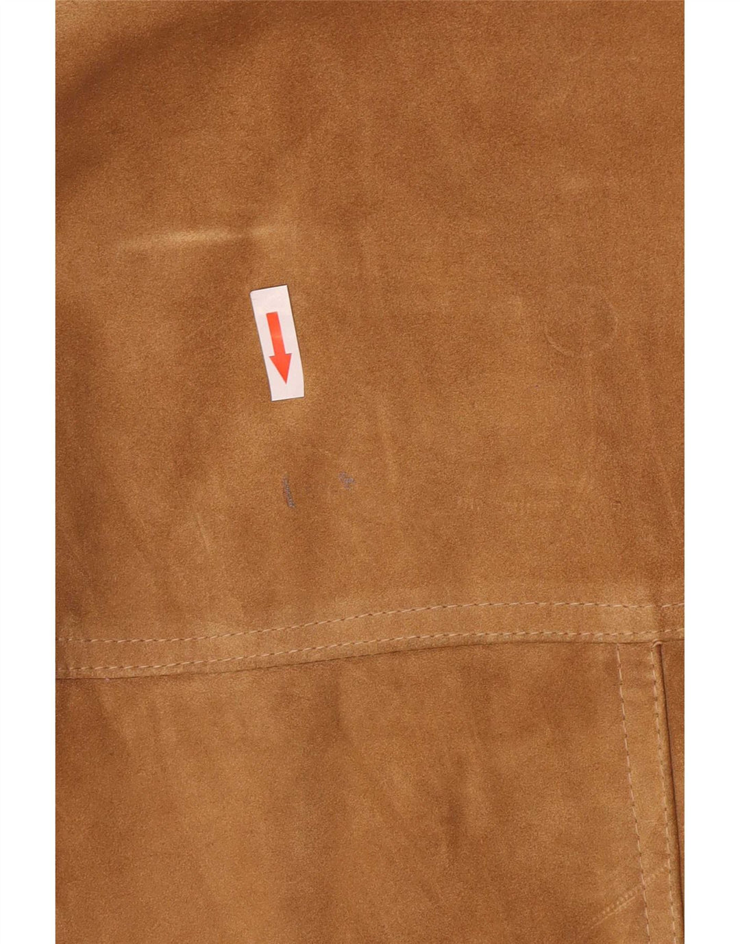 Firenze Chaqueta Blazer de Ante con 2 Botones para Mujer UK 44 Cuero Beige Medio