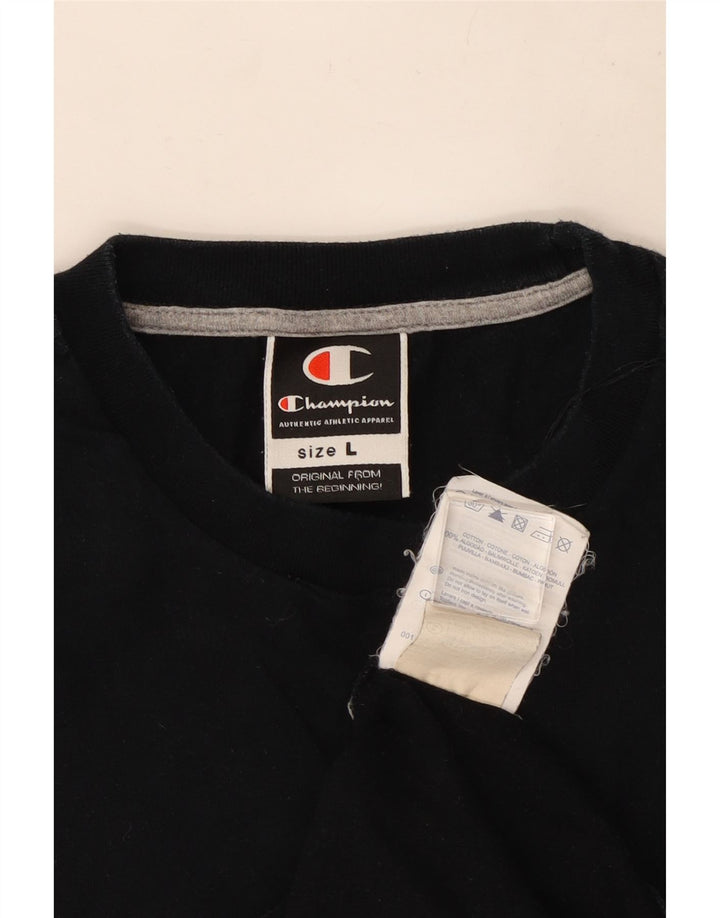 Champion Chaleco Para Hombre Top Grande De Algodón Negro