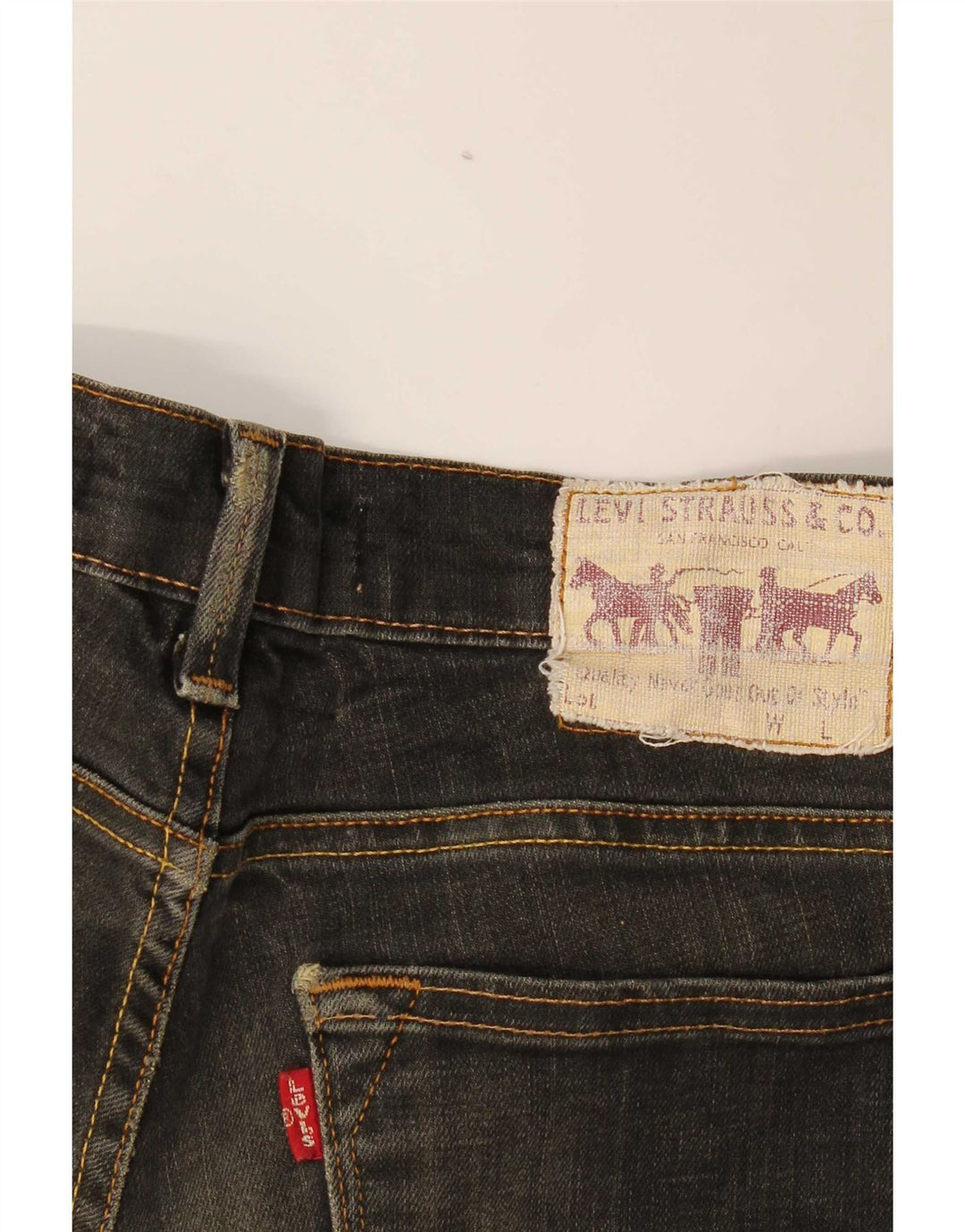 Levi's Mujer 519 Slim Jeans W32 L28 Algodón Negro