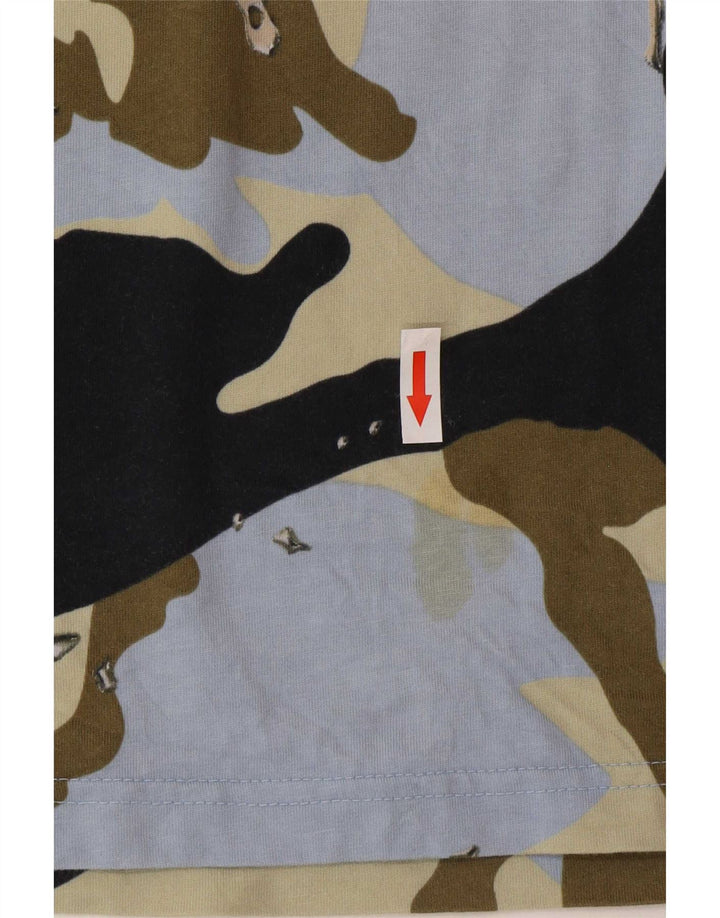 Adidas Camiseta Hombre Top Medium Multicolor Camuflaje Algodón