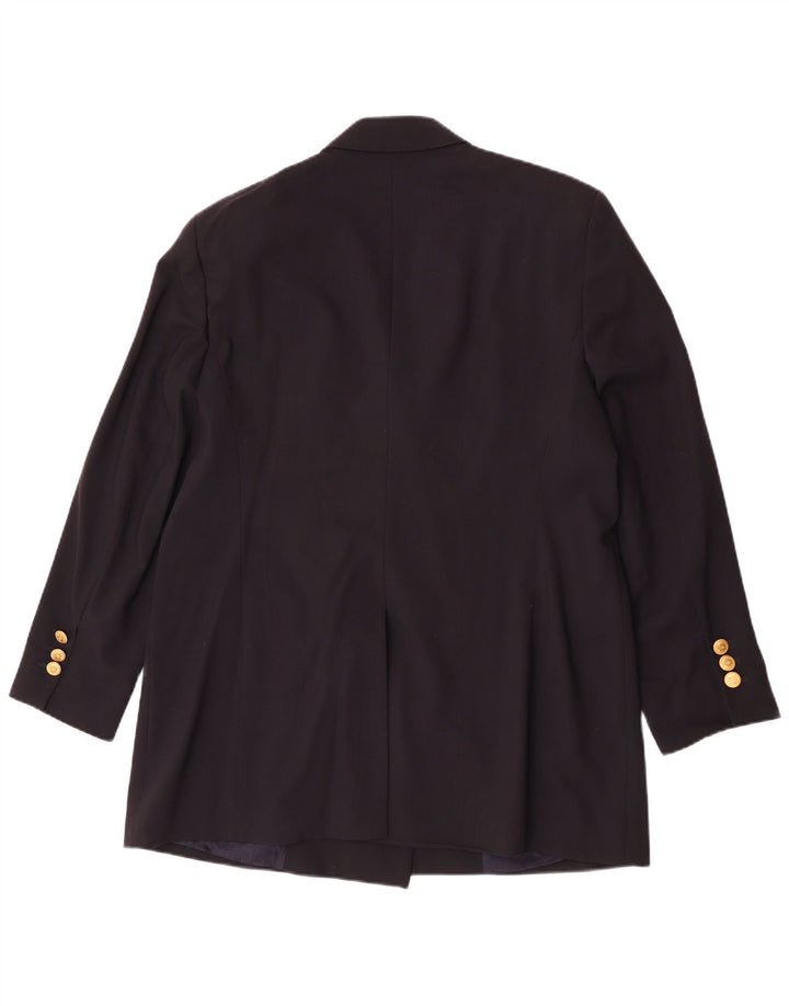 Jobis Chaqueta tipo blazer larga con doble botonadura para mujer UK 44 Azul marino mediano