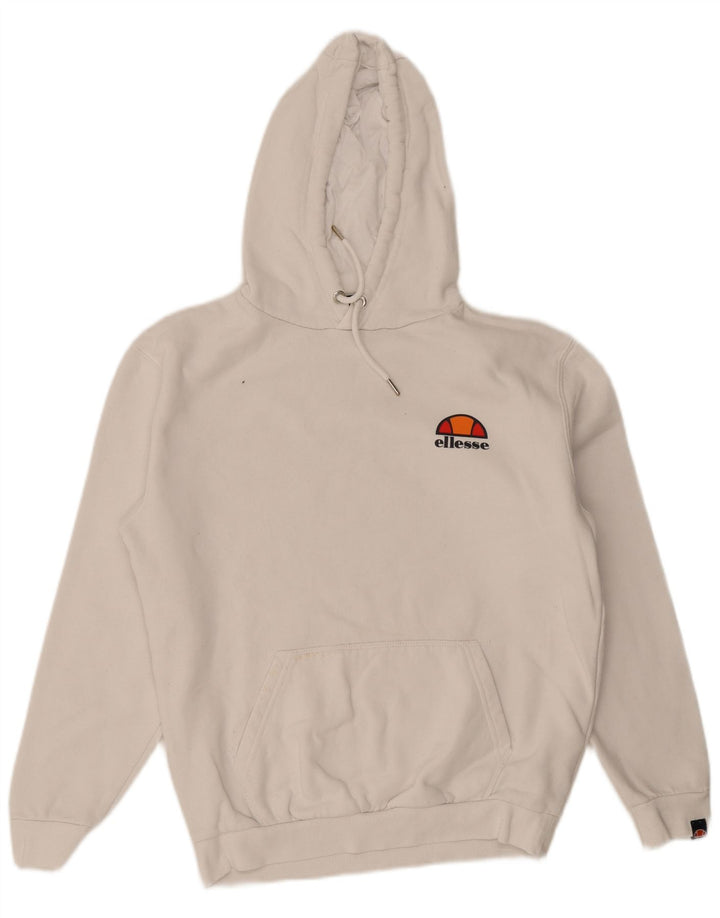Ellesse Hombre Sudadera Con Capucha Jumper Small Blanco Algodón