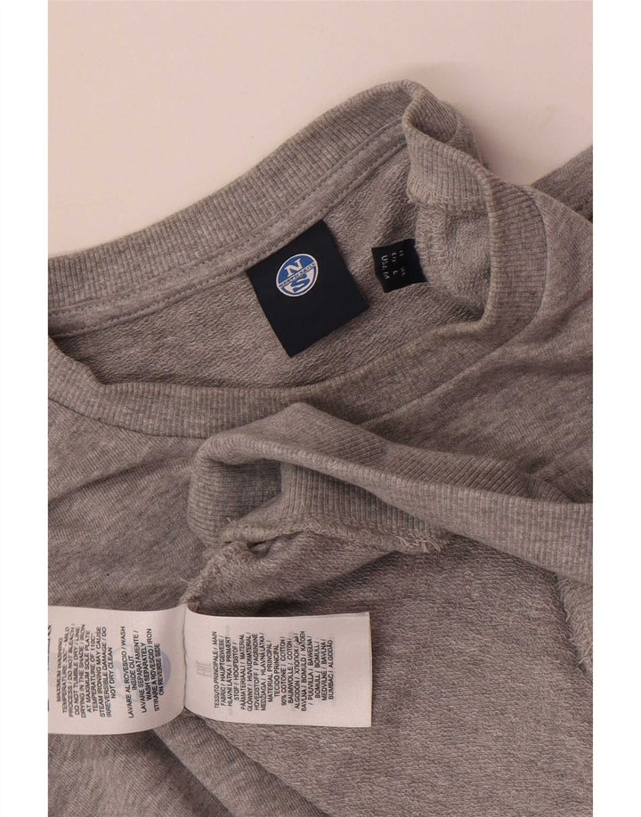 North Sails Hombre Sudadera Jumper Grande Gris Algodón
