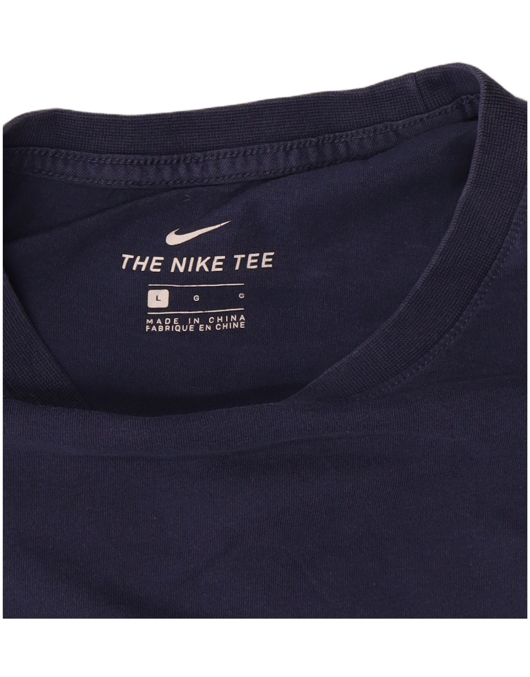 Camiseta Nike Hombre Top Grande Azul Marino Algodón