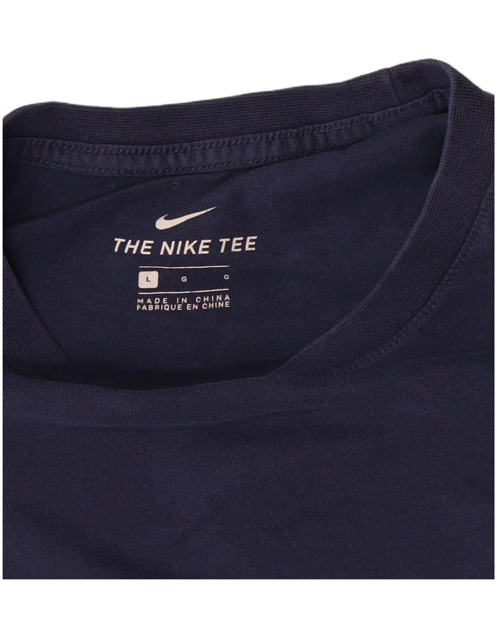 Camiseta Nike Hombre Top Grande Azul Marino Algodón
