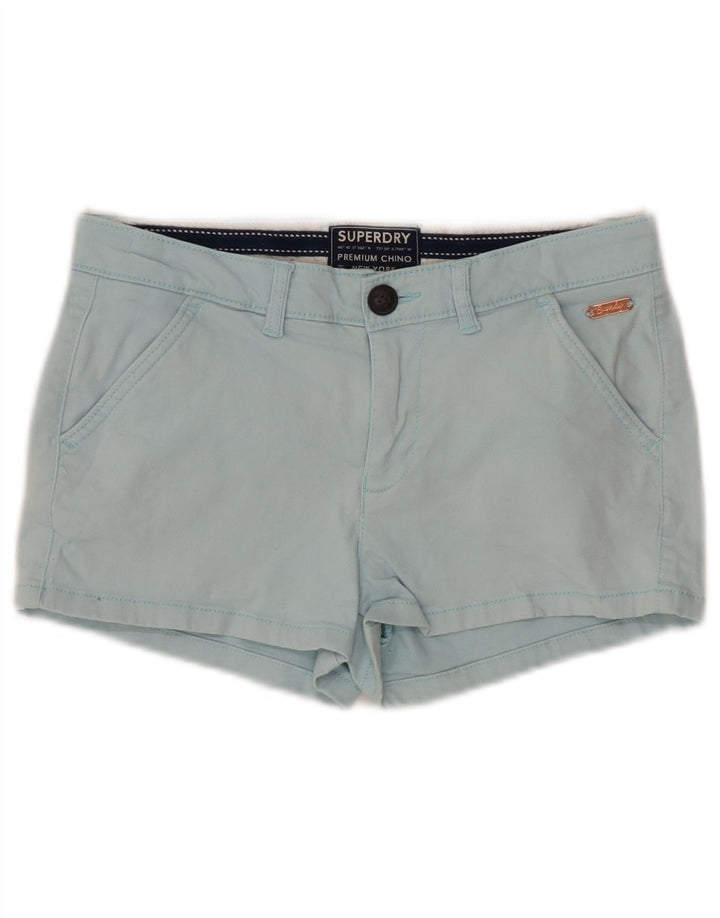SUPERDRY Pantalones cortos chinos para mujer UK 6 XS W25 Azul