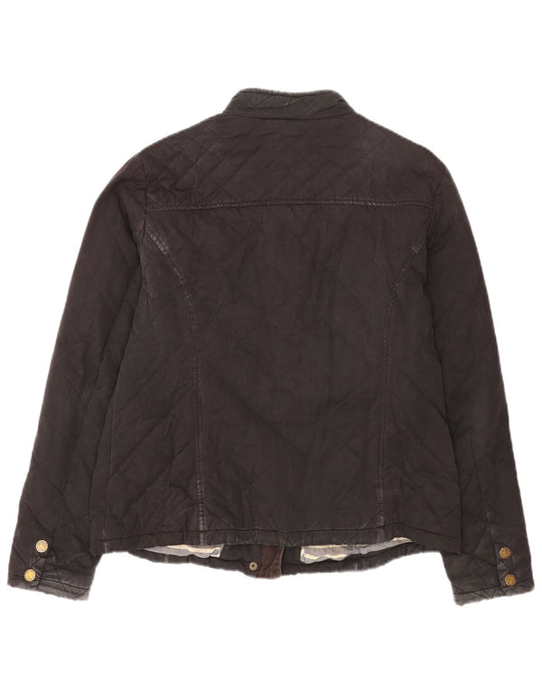 Chaqueta acolchada para mujer Fat Face UK 44 Grande Algodón negro